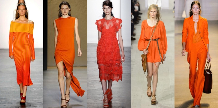 orange Trend color fashion trends 2016