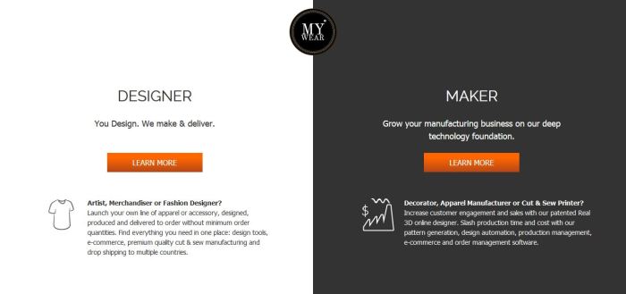 mywearpage designers decorators manufacturing software